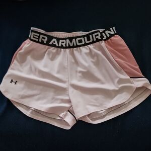 Under Armour Women's Light Pink Athletic Shorts